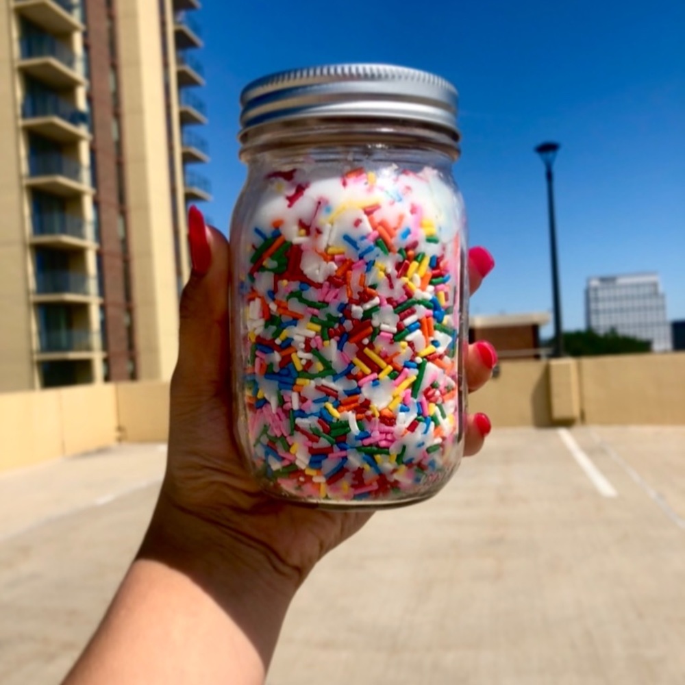New Birthday Cake sprinkle candle